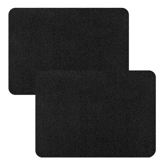 Giantree Canvas Repair Patch, 11 × 8inch 2 Pcs Waterproof Self-Adhesive Fabric Repair Patches, Strong Sticky Canvas Repair Kit for Sofas Tents Furniture Patio Tote Bags Car Seats Boat Cover(Black)