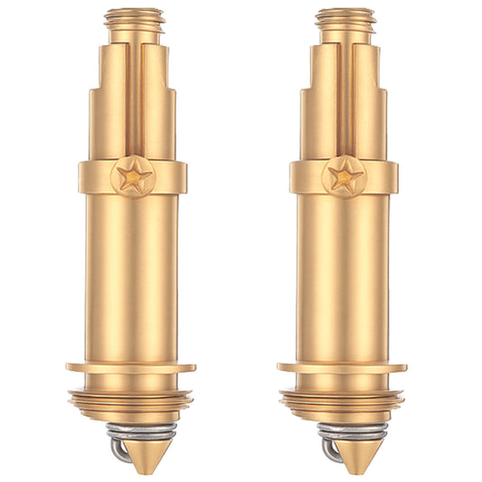 LXUEJIE 2 Pcs Basin Sink Clicker Pop Up Bolt, Copper Copper Pop Up Bolt Drain Stopper Click Clack Plug Bolts Spring Brass Push Spring Plug for Most Sink Tub Basin Drain