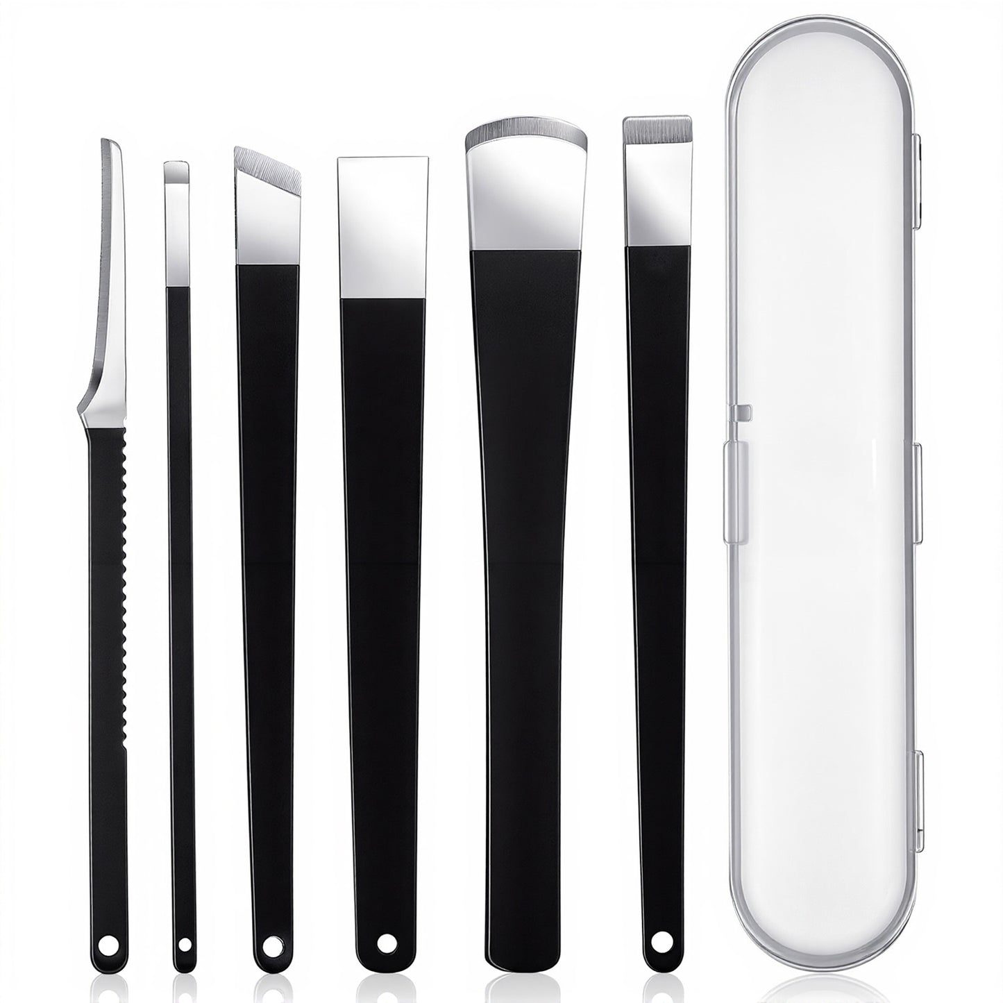 Molain 6 Pcs Ingrown Toenail Removal Kit, Professional Stainless Steel Pedicure Tools for Feet, Callus Shaver & Corn Removers for Toes with Storage Box