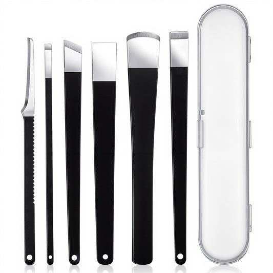 Molain 6 Pcs Ingrown Toenail Removal Kit, Professional Stainless Steel Pedicure Tools for Feet, Callus Shaver & Corn Removers for Toes with Storage Box