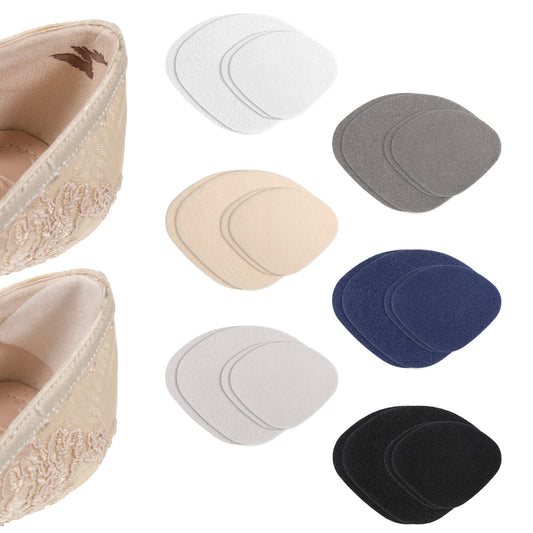 JJUNW 24Pcs Shoe Heel Repair, Shoe Patches for Holes, Self-Adhesive Crease Protectors Shoe Toe Protector, Fabric Patches for Sneaker, Leather Shoes, High Heels(Multicolor)