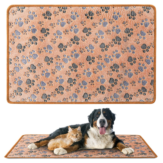 Molain Cat Dog Blanket, Soft Couch Pet Blankets Kitten Puppy Blanket (Medium(30x20 In/76x52 cm), Brown)