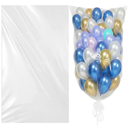Molain 2 Pack Balloon Bags Large for Transport - 59 x 47 Inches Giant Balloons Storage Drop Bags, Plastic Balloon Release Drop Net Bag for Ceiling for Party Supplies Wedding Christmas