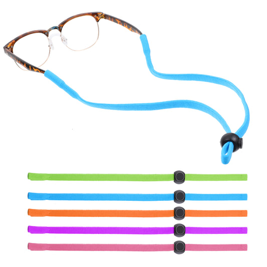Giantree 5 PCS Sport Glasses Strap, Eyewear Lanyard Retainer, Adjustable Eyeglass Holder Around Neck Strap for Unisex(Color)