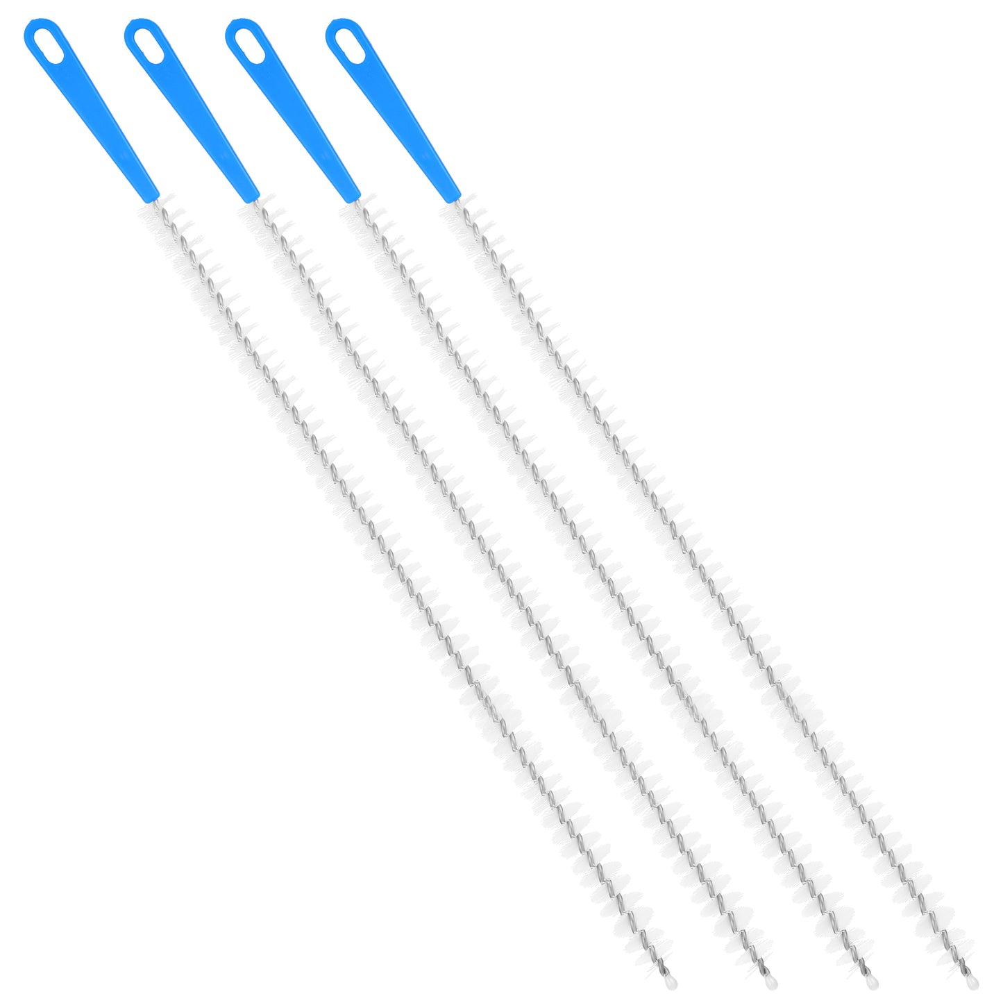 Yuanchu 4 Pack Flexible Drain Cleaning Brush, 23.6inch Long Drain Clog Remover Tool with Nylon Bristles Rust-Resistant Sink Unblocker Tool for Toilet Kitchen Shower Sewer Tub