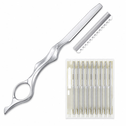 HJZHII Hair Razors for Cutting Hair 6.9" Styling Texturizing Razor