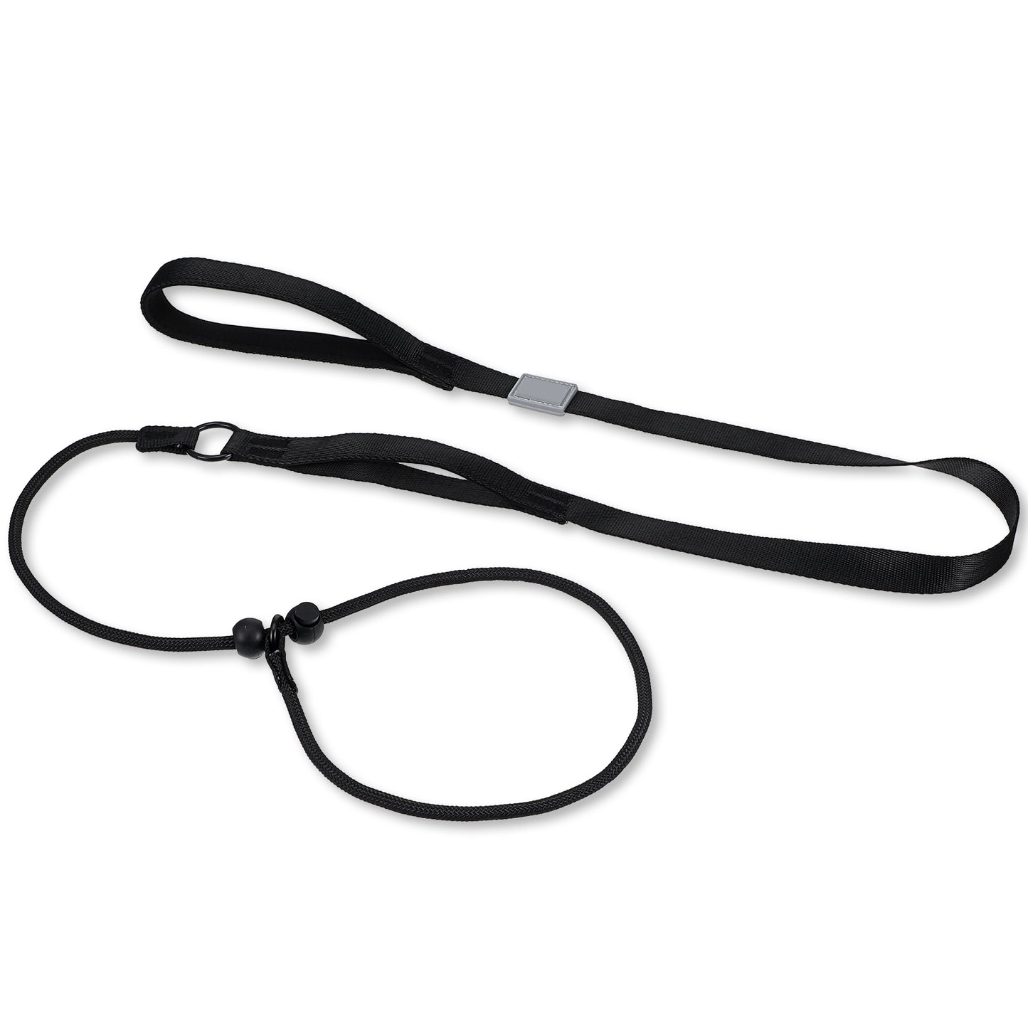 Yuanchu Slip Leash for Dogs, 1.7m dog slip Leash Dogs Leash with Comfy Handle Dog Thin Leash with Sliding Rubber Stopper Anti Pull Nylon Training Rope for Outdoor Puppy Small Medium Large Dogs