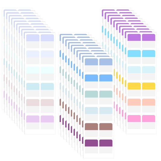 LIQWEI 360Pcs Color Sticky Index Tabs, Book Tabs Repositionable Page Markers for Notebooks Transparent Writable for Notebooks, Filing, Classification(Medium)