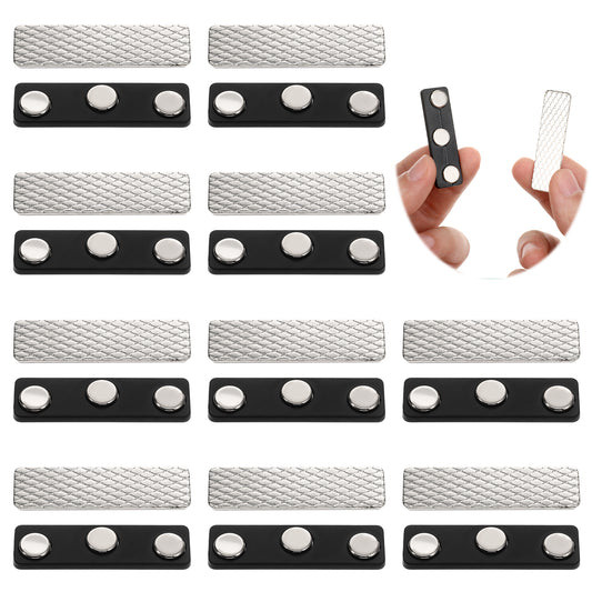 JIYIN 12 Pairs Magnetic Curtain Closure, Durable Blackout Blind Accessory Magnetic Curtains Closure for Window Blinds Curtain Closure with Adhesive Magnets Clips for Blackout Curtains