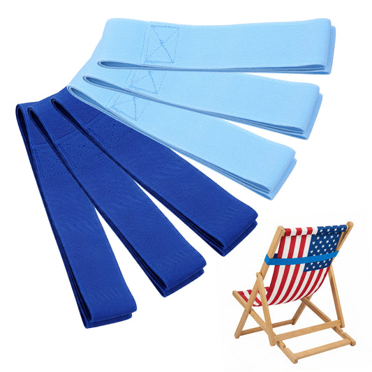 HJZHII 6 Pcs Beach Towel Bands, Elastic Sunbed Towel Clips Windproof Sun Lounger Straps Stretchable Towels Bands for Beach Chairs Sun Loungers BeachTowels Holders for Pool Cruise Chairs Outdoor Use