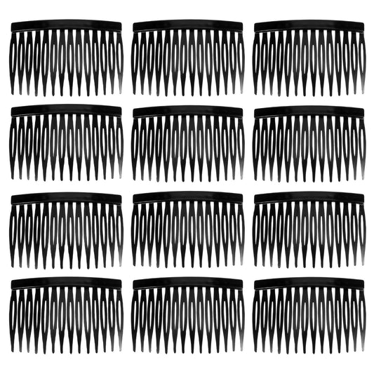 cobee 12Pcs French Hair Comb, French Side Comb, Decorative Hair Combs Clips Hairs Combing for Women, Vintage Plastic Hairs Combs for Styling Women Girls Wedding Brides(Style A)