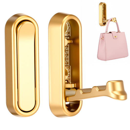 MBAIYO 2 Pcs Folding Coat Hooks, Foldable Gold Wall Hooks for Bathroom Closet Space-Saving Foldable Hook Towel Hook Robe Hooks Wall Mounted for Hanging Coat Towels Clothes Hat Bags Keys(Gold)