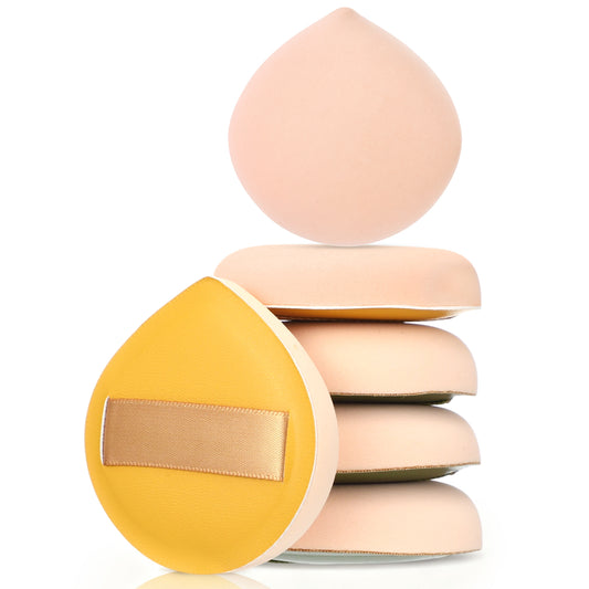 Giantree 6-Pack Makeup Sponges, Foundation Sponges, Cushion Puffs (for Foundation and Presseds Powder), Latex-Free Blending Spong for Liquid, Pressed Powder and Cream Pressed Powder for Beginners