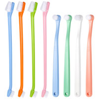 HJZHII 8Pcs Dog Toothbrush Set, Small Cat Toothbrush Dual Headed Pet Tooth Brushes Mini Head Soft Dog Cat Tooth Brush for Small to Large Dogs Cats and Most Pets Teeth Brush Easy to Use