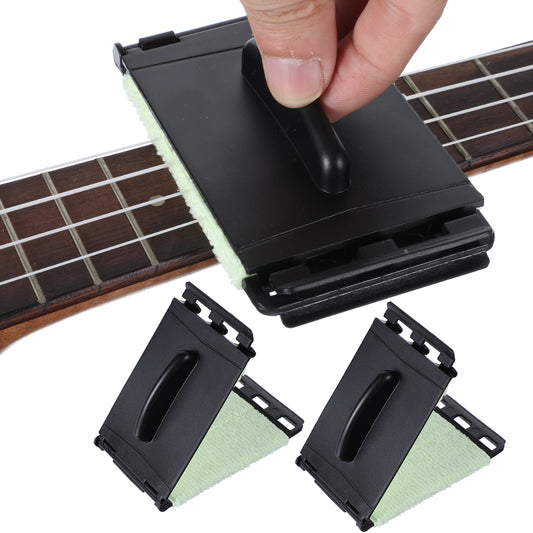 Jeffdad 2-Pack Guitar String Cleaner, Premium Guitar String Clean Fretboard Cloth Tool Scrubber for Violin/Cello/Bass/Ukulele/Electric Guitars
