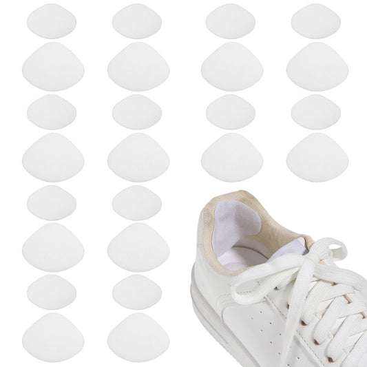 JJUNW 12Pairs Shoe Heel Repair, Heel Repair Patches, Trainer Heels Repairs Patch Leather Repairs Patch, Inside Fabric Patches Kit For Sneakers Flats Shoes and High Heels