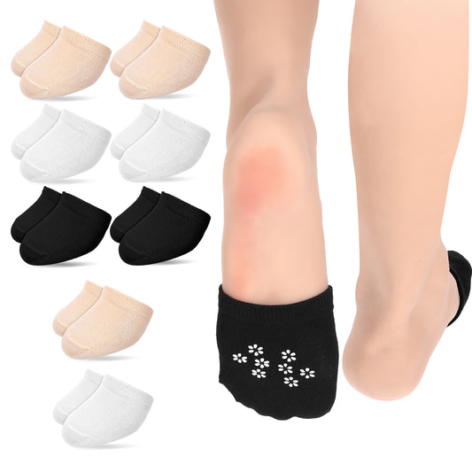 IANFAN 9 Pairs Toes Sock for Backless Mules, Half Socks Toe Topper Covers Non-slip Mule Socks No Show Toe Toppers Liner for Women