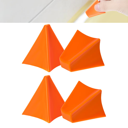JIYIN 4Pcs Silicone Seam Tool, Reusable Sealant Silicone Caulk Tool Caulk Smoothing Tool Caulk Scraper Caulking Applicator Finishing Tool Practical Calking Tool for Kitchen Bathroom Joint