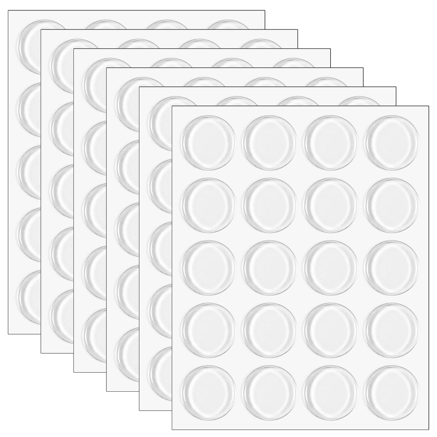 cobee 120PCS Epoxy Stickers 1 Inch Clear Epoxy Dome Seal Stickers for Craft