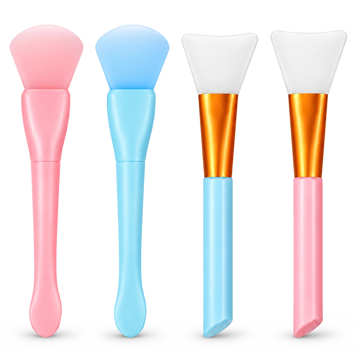 BOHUIZ 4 Pcs Silicone Face Mask Applicator, Soft Mask Brush