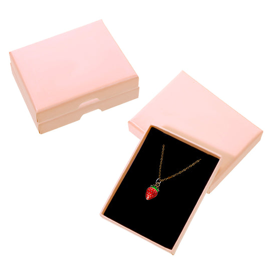 BOHUIZ 3 Pack Jewelry Gift Boxes Cardboard Jewelry Boxes, 2.8x3.6x0.7Inch Small Gift Boxes for Bracelets Earrings Necklaces Jewelry Gift Jewelry Boxes For Christmas Valentines Day(Pink)