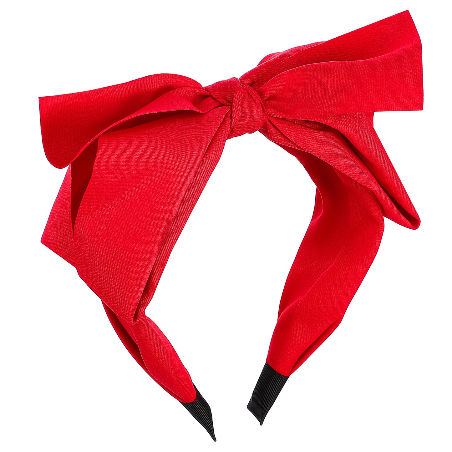 DOPENSPI Wide Bow Headband for Women, Cute Bowknot Headbands Soft Hair Hoop Band Elastic Hair Accessories for women Washing Face Makeup Party Daily Wear(Red)
