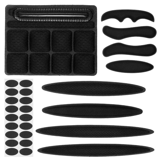 HJZHII 27PCS Helmet Pads, Universal Helmet Padding Kit Replacement Foam Pads Bicycle wth Adhesive Tape Helmets Foam Inserts for Bike Motorcycle Cycling Helmets Black