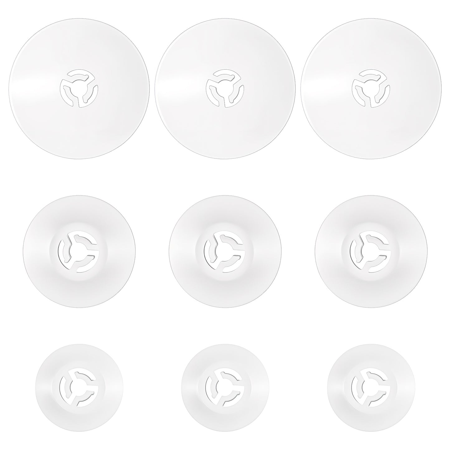 Molain Spool Cap for Sewing Machine, Replacement Spool Pin Cap Set of 9 Pieces in 3 Sizes 25mm 35mm 45mm, White