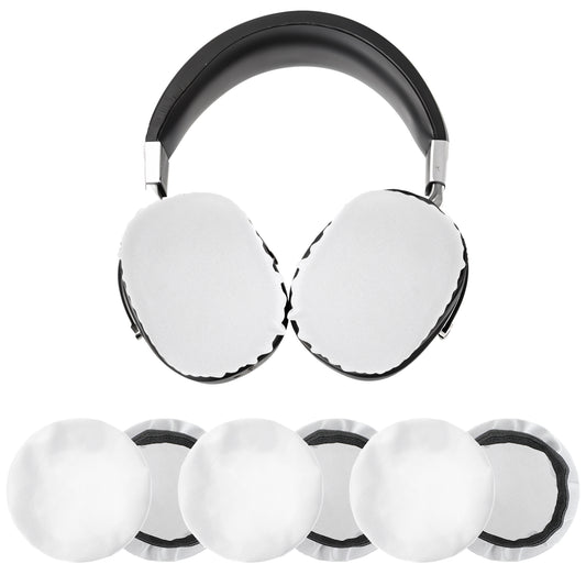 AOZUO 3 Pairs Headphone Ear Covers, Stretchable Earpad Cover Protectors Elastic Washable Headset Cloth Covers Sanitary Earcup for Over-Ear Headset Sweat Cover Suitable for Gym Gaming Headphone (Grey)