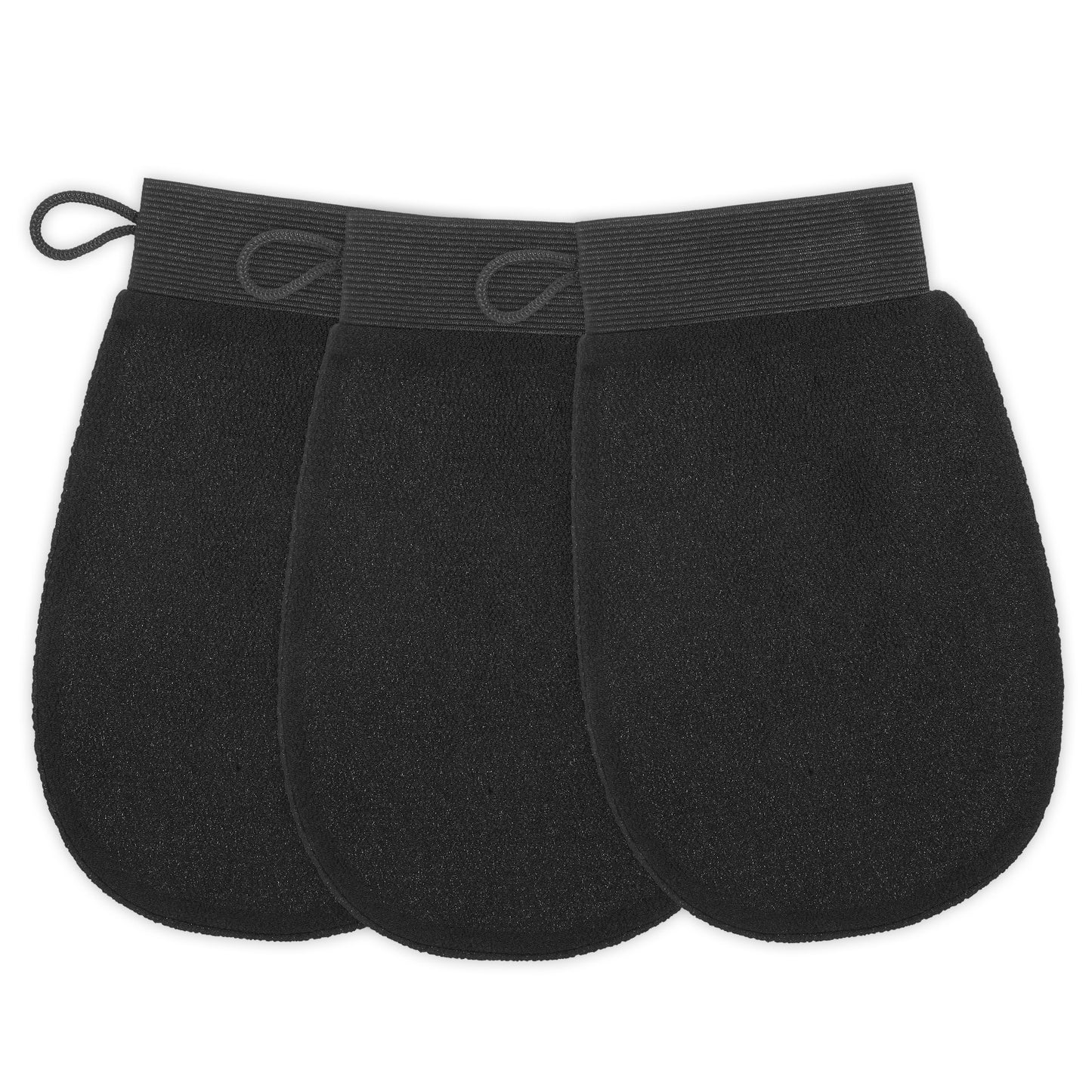 cobee 3 Pcs Exfoliating Gloves, Exfoliating Mitt Body Scrub Glove Bath SPA Dual-Sided Deep Clean Exfoliation Mitts for Cleaning Skin Reducing Dirt and Grease for Women and Men