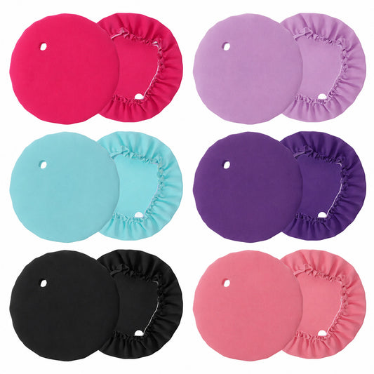JJUNW 12PCS Drink Covers, Colored Elastic Cup Protectors with Straw Hole
