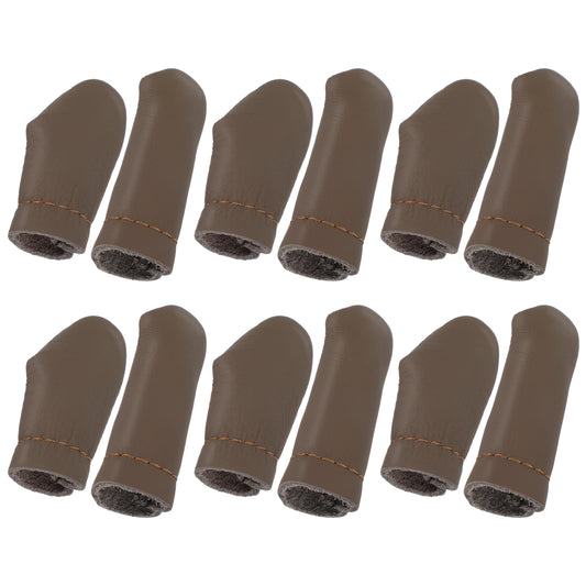 HJZHII 12Pcs Needle Felting Knitting Finger Protector, Crochet Finger Protectors Leather Fingers Protector Cut Resistant Fingers Cots Protectors for Hand Craft Sewing Needlework