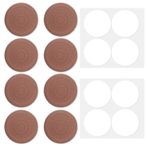 DOPENSPI 8PCS Cutting Board Feet Non Slip, Anti-Slip Cutting Board Stabilizer Pads Self-Adhesive Rubber Feet Waterproof Noise Reducing Pad for Chopping Blocks Shock-Absorbent Grips(Dark Coffee)