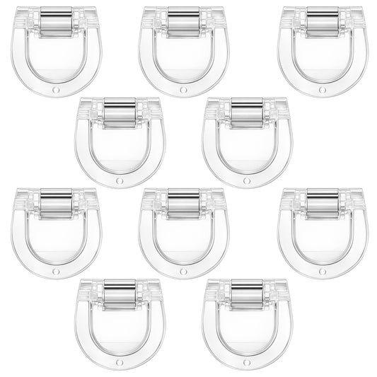 HJZHII 10Pcs Adjustable Hem Clips for Pants, Reusable Pants Hem Clips Transparent Decorative Clothing Clip Kit No Sew Instant Hemming Shortener for Jeans Trousers Dress Pant