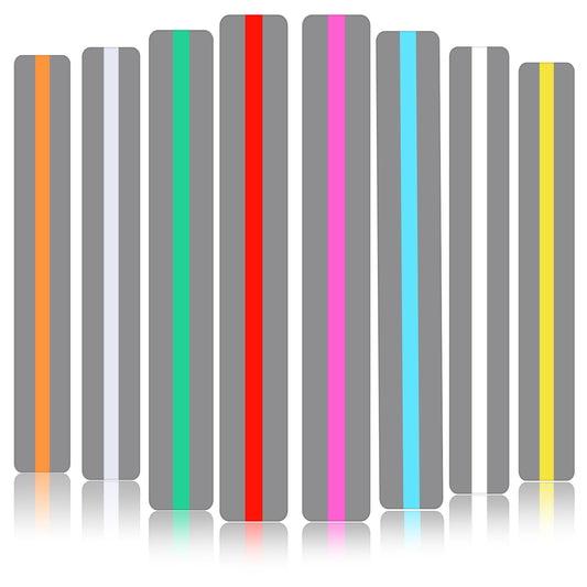 cobee 8 Pcs Guided Reading Strips, Highlight Reading Tracker Bookmarks, Dyslexia Reading Tools Line Readers for Kids Reading List Bookmark Student Reading Tools(8cps Chroma)