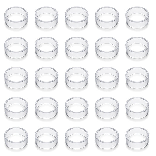 HJZHII 30Pcs Clear Baseball Holder, Acrylic Sphere Display Stand Baseball Holders Ball Stand Holder Rings for Baseballs, Softballs, Tennis Golf Balls, Marbles, Easter Eggs & Collections