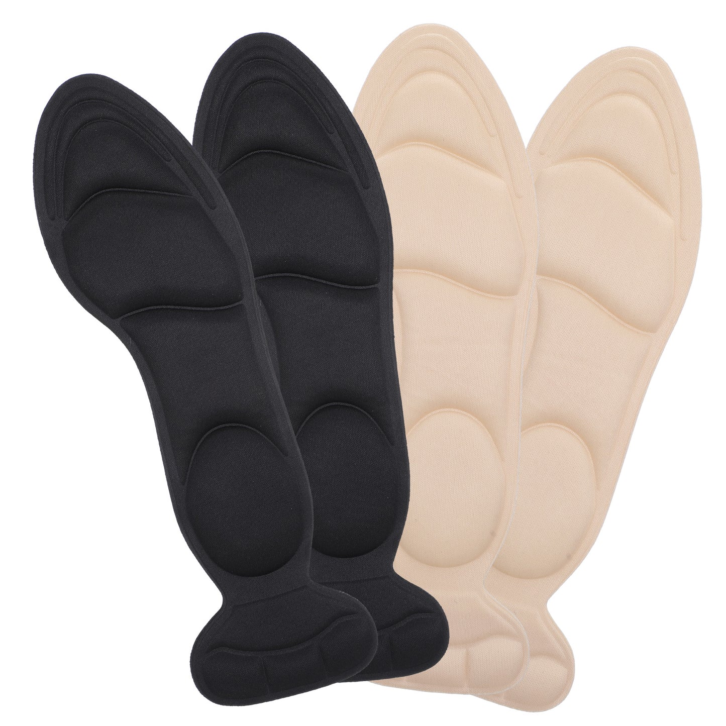 TIESOME 2 Pairs of High Heel Insoles, Sponge Insoles with High Heel Pads, Cuttable Highs Heels Insole for Loose Shoes, Heels Protectors, Arch Pain Relief Foot Pain