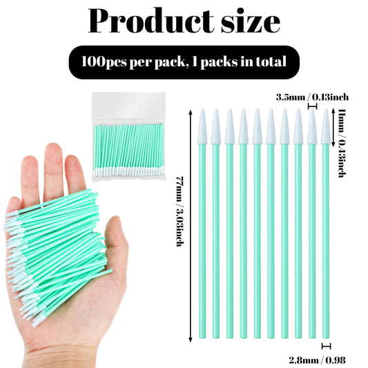 Cobee 200PCS Pointed Foam Swab, Tapered Tip Swabs Anti-Static Cleaning Swab Dust Free Swabs for Camera Optical Lens Inkjet Printer Print Head