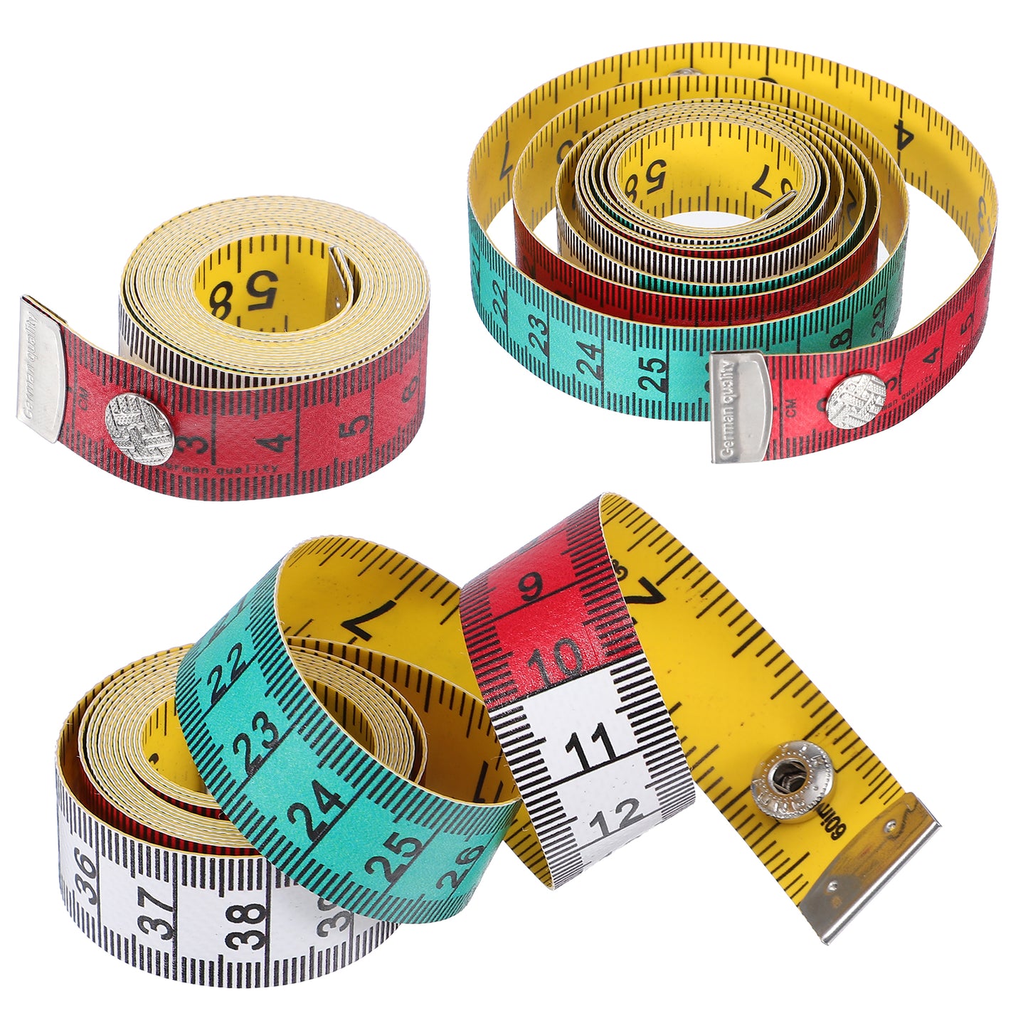 Molain 3 Pack Tailors Soft Tape Measure Sewing, 60 Inch 150cm Dual-Sided Flexible Sewing Tape Measure for Body Measurements & Clothes Tailoring Portable Fabric Measuring Tape
