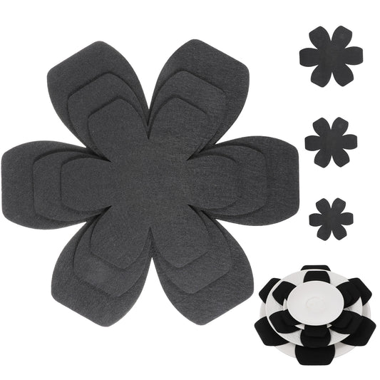 JIYIN Pot and Pan Protectors Set, 6-Pack in 3 Sizes Felt Pan Protectors for Stacking, Non-Slip Felt Pan Cookware Separators Gray Pot Protectors Ideal for Stacking and Protecting Pots and Pans