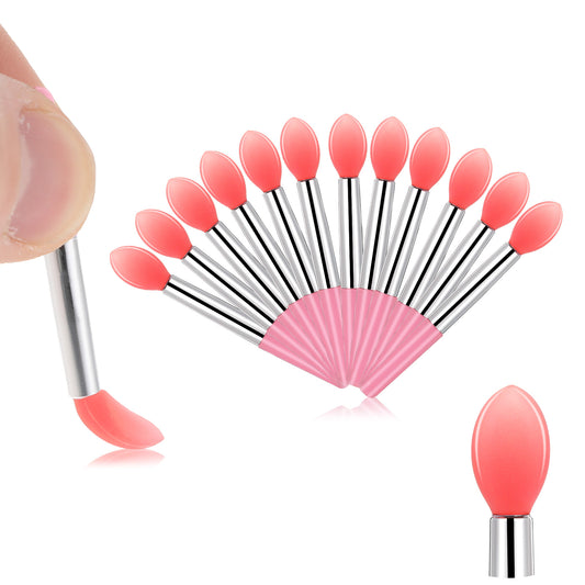 BOHUIZ 20 Pcs Lip Mask Applicator Silicone LIp Applicator Lip Balm Applicator Stick Lipstick Brushes Applicator Cosmetic Brush Set For Lipstick Lip Gloss Lip Mask