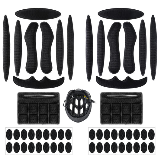 LXUEJIE 2 Set Helmet Padding, Anti-Collision Helmet Foam Pads, Bike Helmets Pad, Soft Bicycle Helmets Replacement Pad Universal Foams Pads Bicycle Lining Sponge for Bike Motorcycle Cycling Helm
