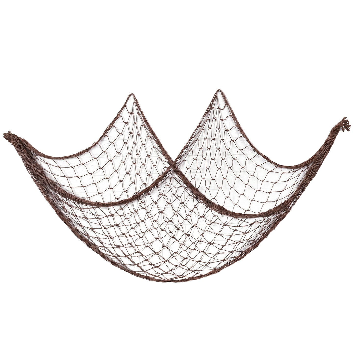 Jeffdad Fish Net Decorations for Party, 1m x 2m Decorative Nautical Themed Fishnet Party Accessory Wall Hanging Fish Net Decorative for Home Bedroom