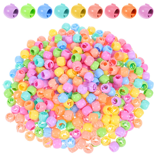 LXUEJIE 300 Pcs Hair Beads, Mini Hairs Claw Clip for Braids for Girls, Rainbow Mini Clips small Hair Beads Plastic Tiny Hairs Claw Clips Cute Candy Colors Decorations for Women and Girls (Mixed Color