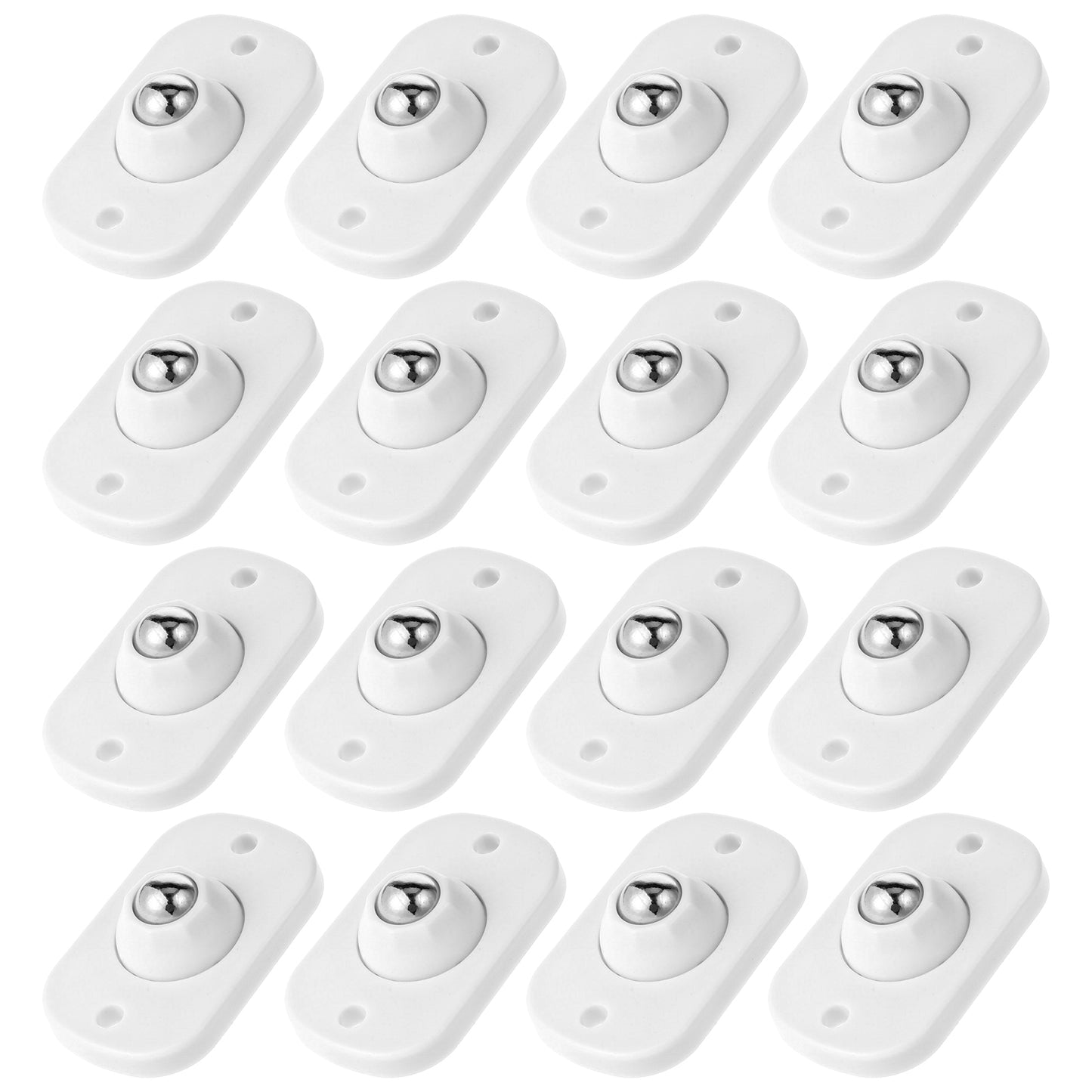 Giantree 16Pcs Self Adhesive Caster Wheels, 360° Swivel Mini Appliance Rollers, Appliance Wheels Rollers for Appliances Countertop, Universal Wheel for Trash Can, Storage Box, Small Furniture(White)
