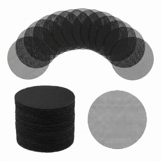 Amabro 200Pcs Flower Pot Mesh Pad, 4 Inch Drainage Mesh for Plant Pots Dia 5cm and 10cm Garden Drainage Grid Mat Improves Ventilation and Waterlogging Prevent Soil Loss Ant(Round)