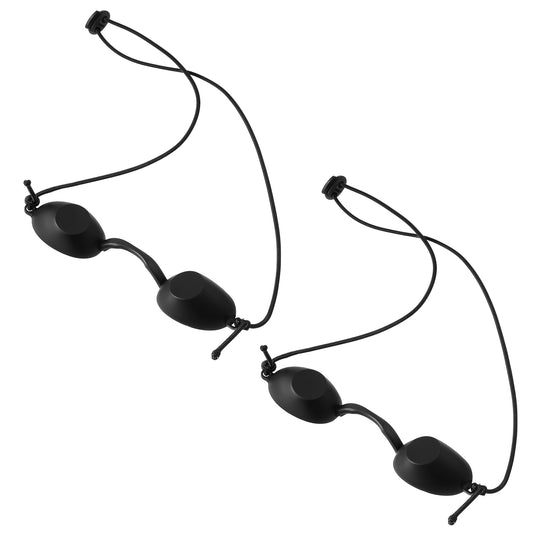JJUNW 2 Pcs Solarium Glasses, Tanning Goggles Sunbed Eye Protection Laser Safety Glasses, Black Sunbed Goggles Uv Infrared Eye Goggles Led Eye Mask for Beauty Clinic Patient(2 PCS)