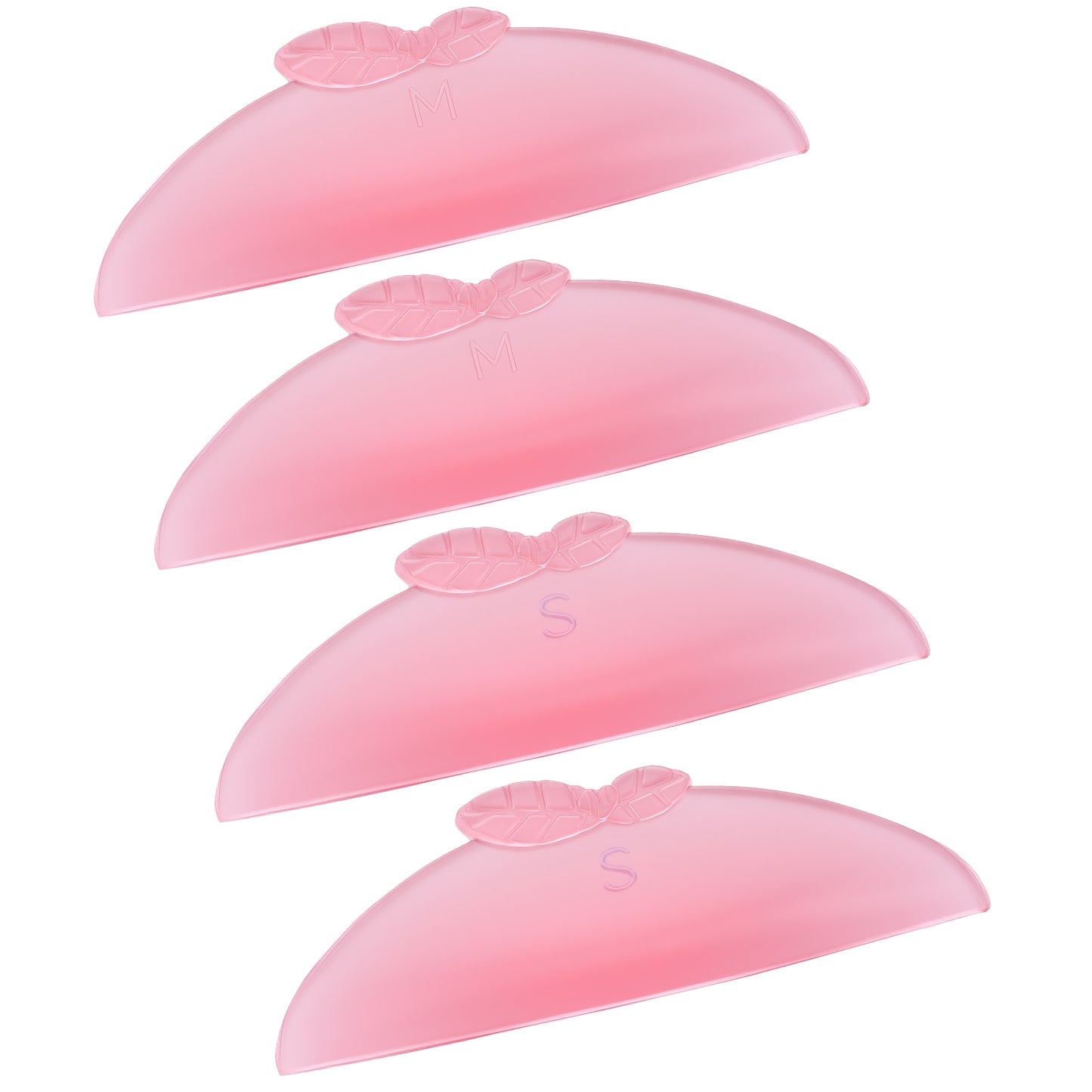 Yuanchu 4Pcs Korean Lash Lift Pads, Step 1 Perm Only to Soften Eyelashes Self Adhesive Reusable Eye Patches Multi-Functional Eyelash Lift Kit
