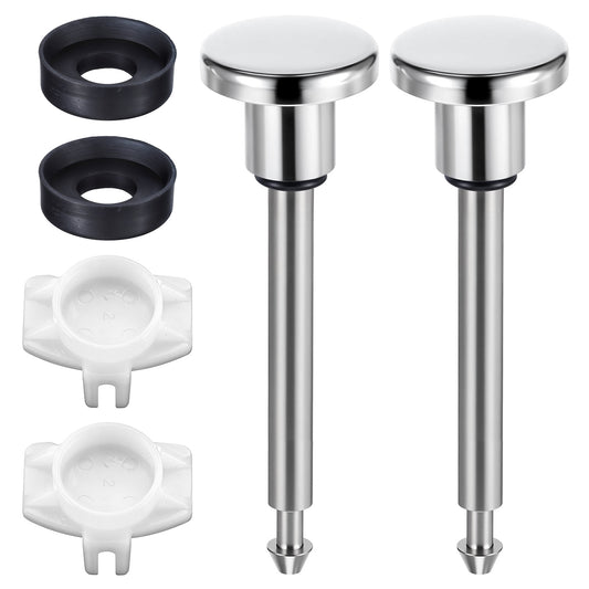 TIESOME 2 Set Tub Spout Diverter Repair Kit,Leak-Proof Standard Bathtub Faucets Repair Replacement Parts with 2 Diverter Valve Stems 2 Seals and Diverter Gates for Broken or Leaking Repairs