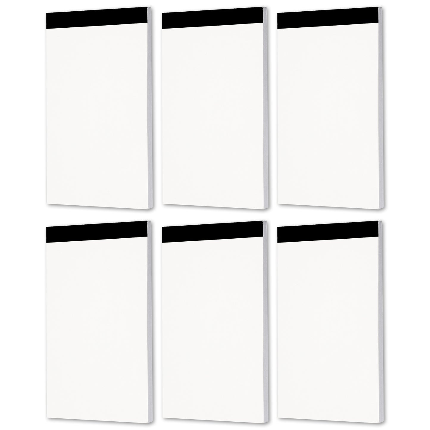 XLIUAX 6 Pack Blank Notepads, 3 x 5 Inch Blank Memo Writing Note Pads with 50 Sheets Paper Mini Pocket Notebook for Taking Notes Reminders Organization Planning Home Office School Restaurant Supplies
